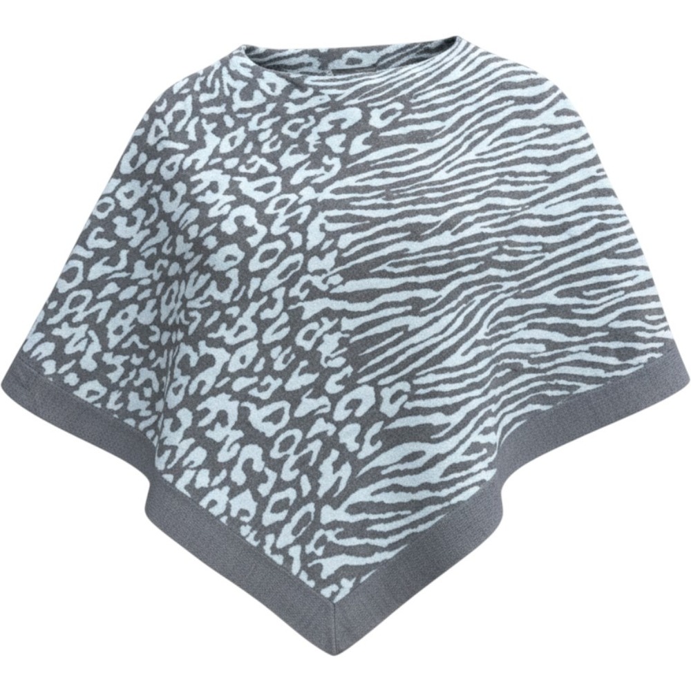 Barefoot Dreams CozyChic Ultra Lite Poncho Women One Size Gray